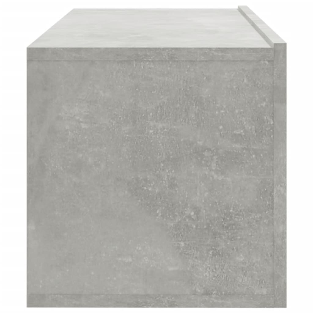Nástěnné Tv Skříňky 2 Ks Betonově Šedé 100X30X30 Cm Kompozit