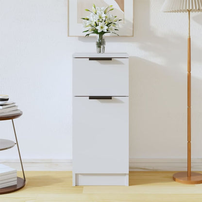 Příborníky 2 Ks Bílé 30 X 30 X 70 Cm Kompozitní Dřevo