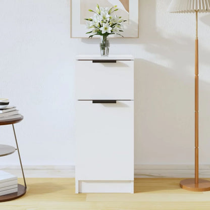 Příborníky 2 Ks Bílé 30 X 30 X 70 Cm Kompozitní Dřevo