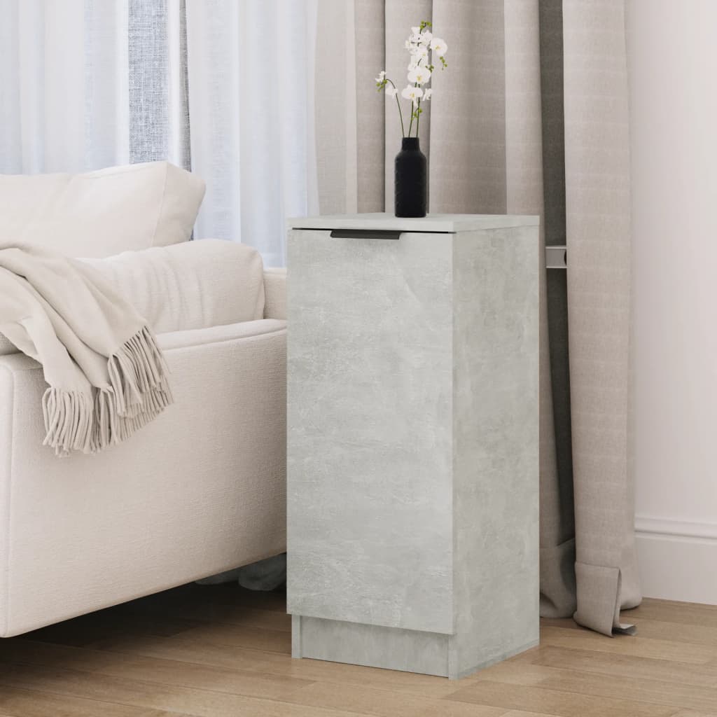 Příborník Betonově Šedý 30 X 30 X 70 Cm Kompozitní Dřevo