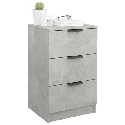 Noční Stolky 2 Ks Betonově Šedé 40 X 36 X 65 Cm