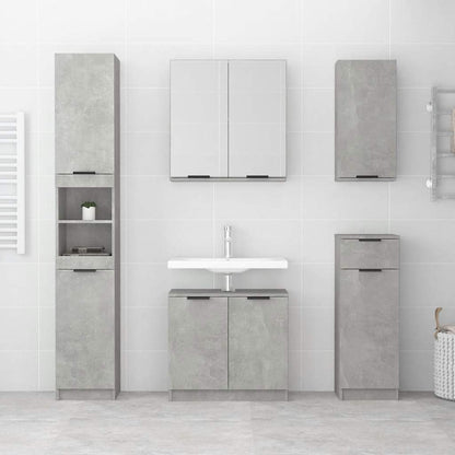 Koupelnová Skříňka Betonově Šedá 64,5 X 33,5 X 59 Cm Kompozit
