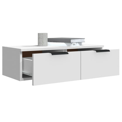 Nástěnná Skříňka Bílá 68 X 30 X 20 Cm Kompozitní Dřevo