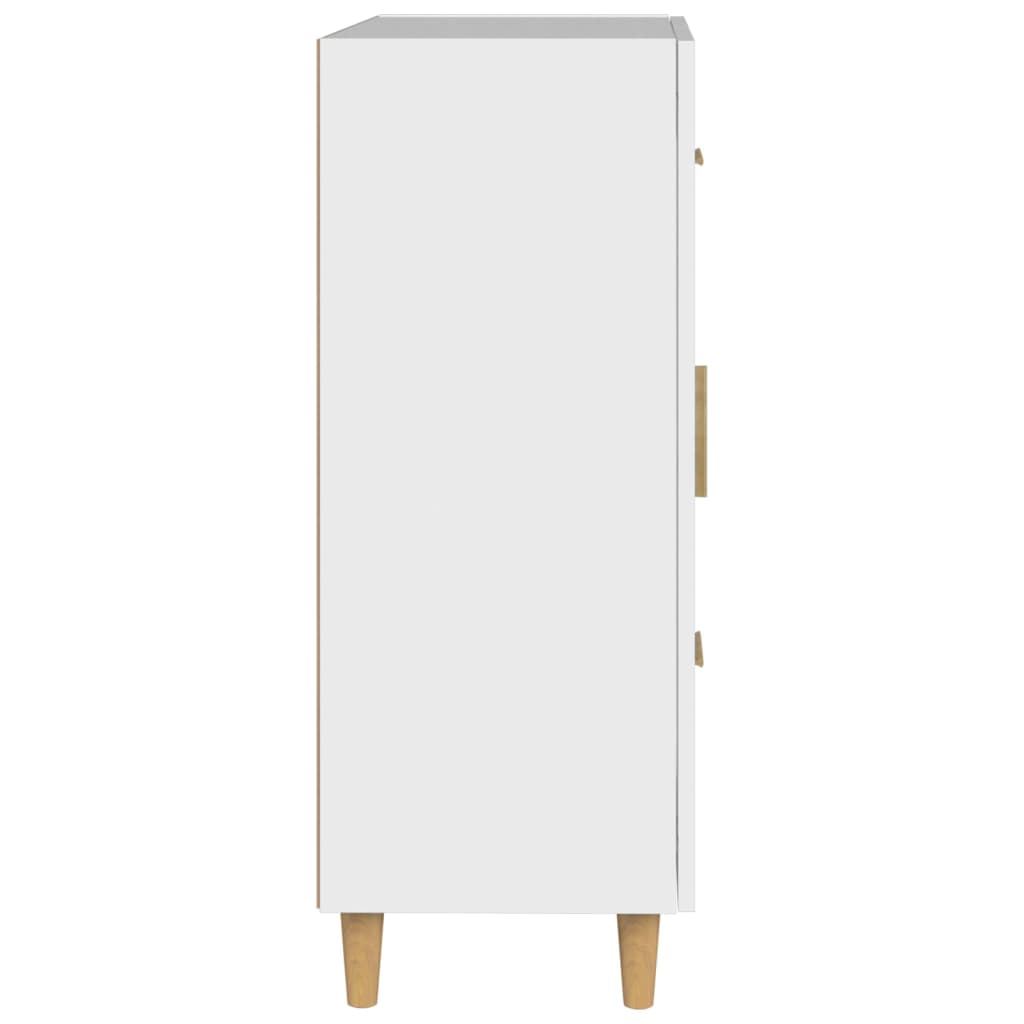 Příborník Bílý 69,5 X 34 X 90 Cm Kompozitní Dřevo