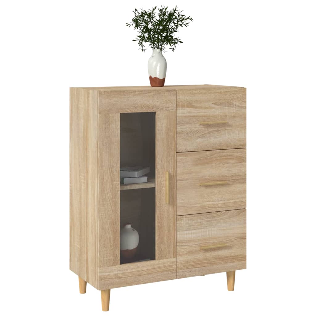 Příborník Dub Sonoma 69,5 X 34 X 90 Cm Kompozitní Dřevo