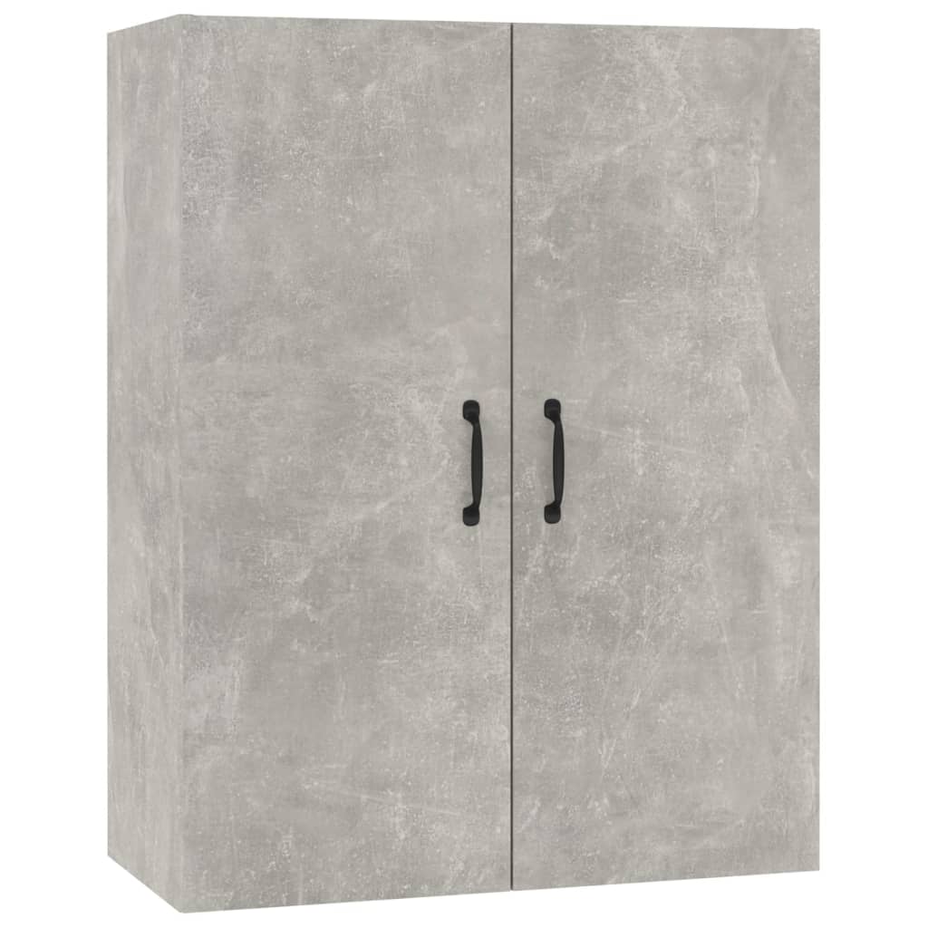 Závěsná Skříňka Betonově Šedá 69,5X34X90 Cm Kompozitní Dřevo