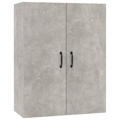 Závěsná Skříňka Betonově Šedá 69,5X34X90 Cm Kompozitní Dřevo
