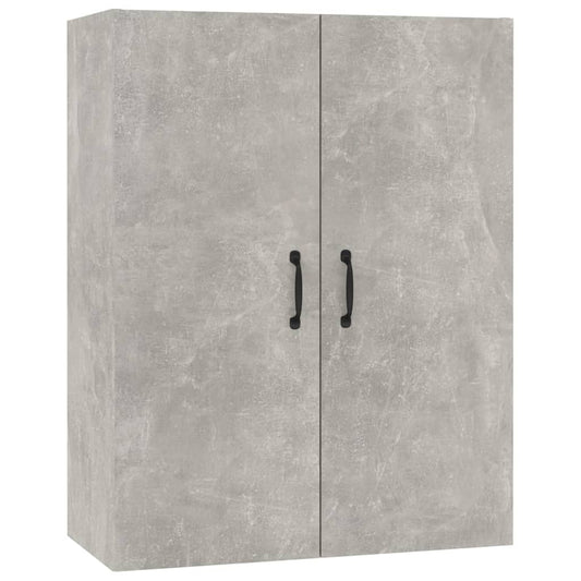 Závěsná Skříňka Betonově Šedá 69,5X34X90 Cm Kompozitní Dřevo