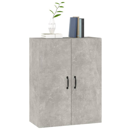 Závěsná Skříňka Betonově Šedá 69,5X34X90 Cm Kompozitní Dřevo