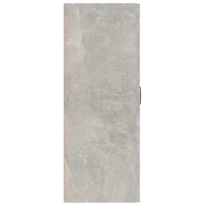 Závěsná Skříňka Betonově Šedá 69,5X34X90 Cm Kompozitní Dřevo