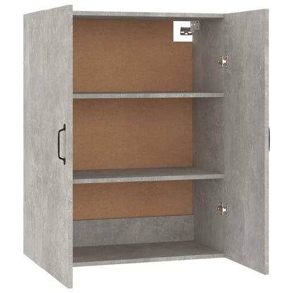 Závěsná Skříňka Betonově Šedá 69,5X34X90 Cm Kompozitní Dřevo