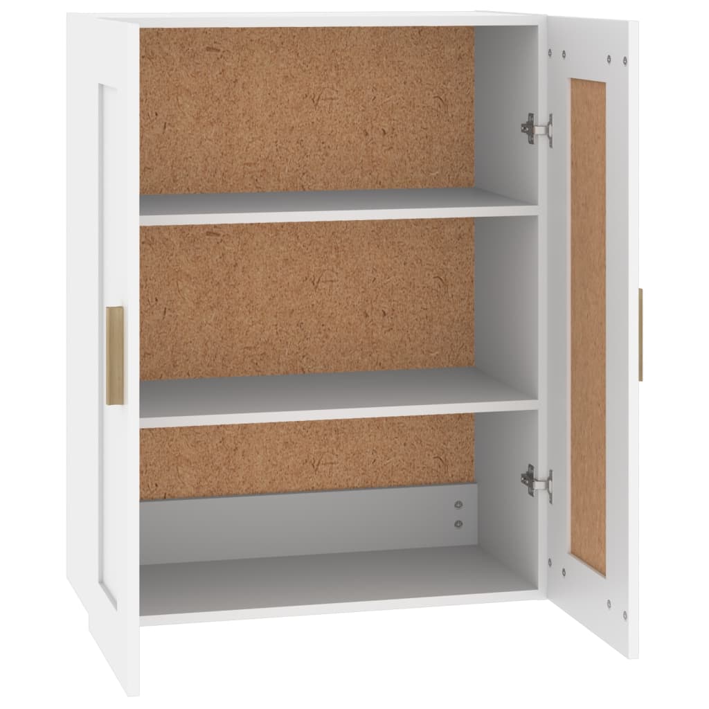 Nástěnná Skříňka Bílá 69,5 X 32,5 X 90 Cm Kompozitní Dřevo