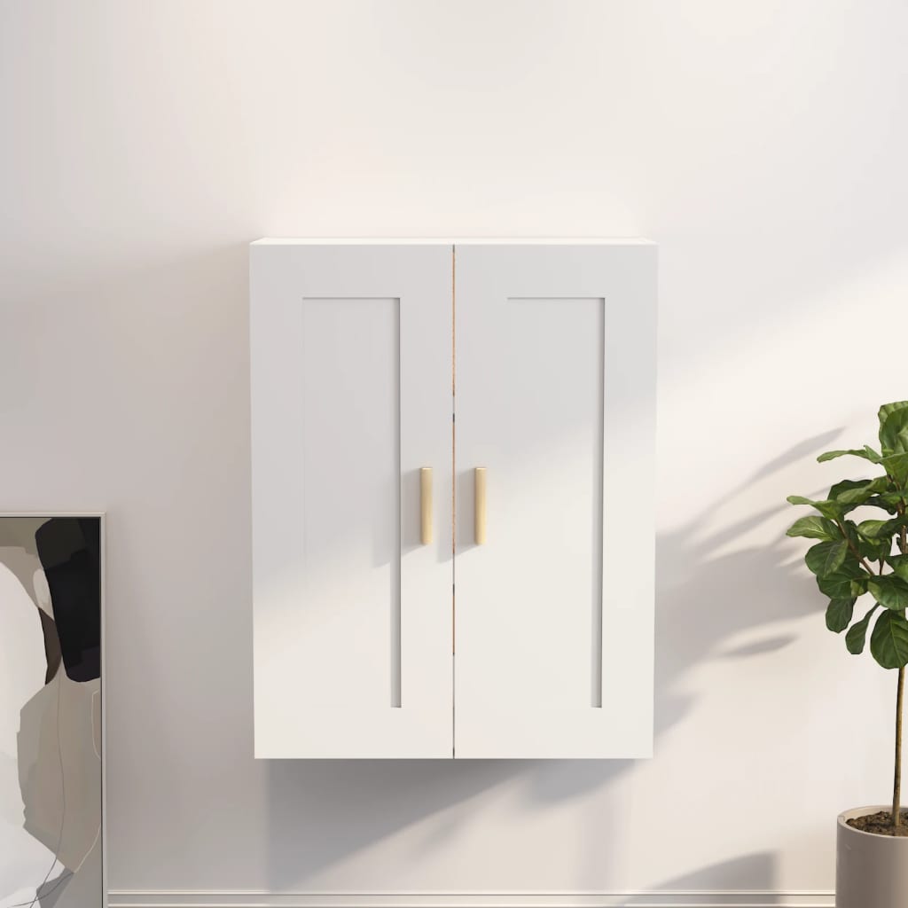 Nástěnná Skříňka Bílá 69,5 X 32,5 X 90 Cm Kompozitní Dřevo