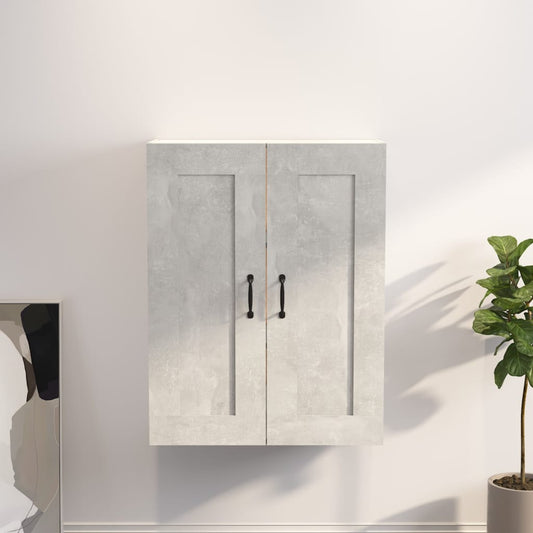 Závěsná Nástěnná Skříňka Betonově Šedá 69,5 X 32,5 X 90 Cm