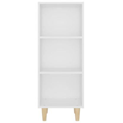 Příborník Bílý 34,5 X 32,5 X 90 Cm Kompozitní Dřevo