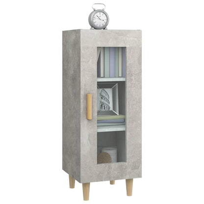 Příborník Betonově Šedý 34,5 X 34 X 90 Cm Kompozitní Dřevo