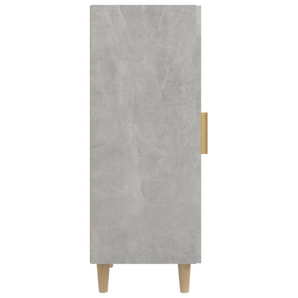 Příborník Betonově Šedý 34,5 X 34 X 90 Cm Kompozitní Dřevo