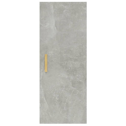Nástěnná Skříňka Betonově Šedá 34,5X34X90 Cm Kompozitní Dřevo