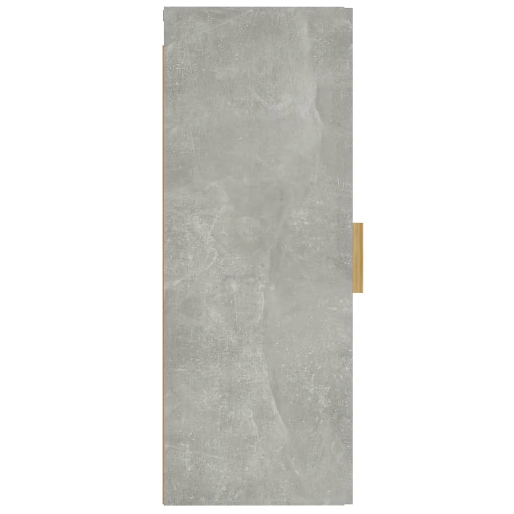 Nástěnná Skříňka Betonově Šedá 34,5X34X90 Cm Kompozitní Dřevo