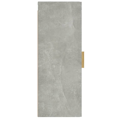 Nástěnná Skříňka Betonově Šedá 34,5X34X90 Cm Kompozitní Dřevo