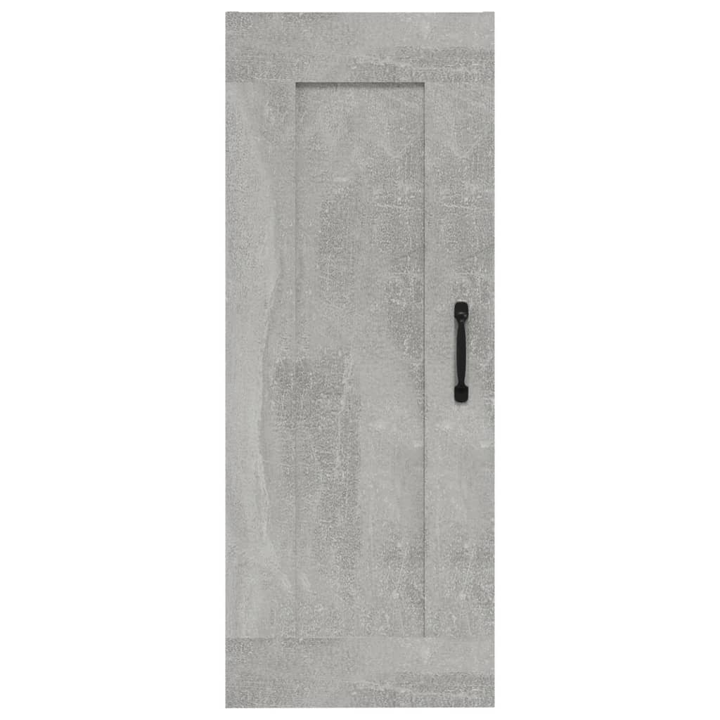 Závěsná Skříňka Betonově Šedá 35 X 34 X 90 Cm Kompozitní Dřevo