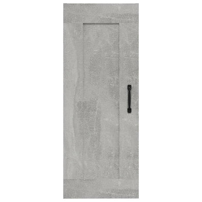 Závěsná Skříňka Betonově Šedá 35 X 34 X 90 Cm Kompozitní Dřevo