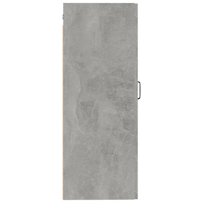 Závěsná Skříňka Betonově Šedá 35 X 34 X 90 Cm Kompozitní Dřevo