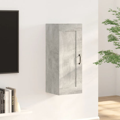 Závěsná Skříňka Betonově Šedá 35 X 34 X 90 Cm Kompozitní Dřevo