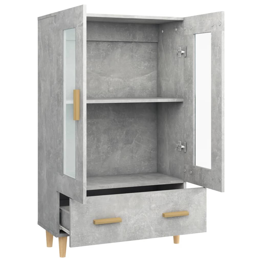 Komoda Betonově Šedá 70 X 31 X 115 Cm Kompozitní Dřevo
