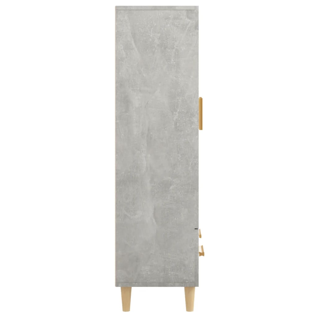 Komoda Betonově Šedá 70 X 31 X 115 Cm Kompozitní Dřevo