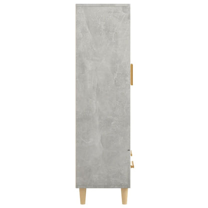 Komoda Betonově Šedá 70 X 31 X 115 Cm Kompozitní Dřevo