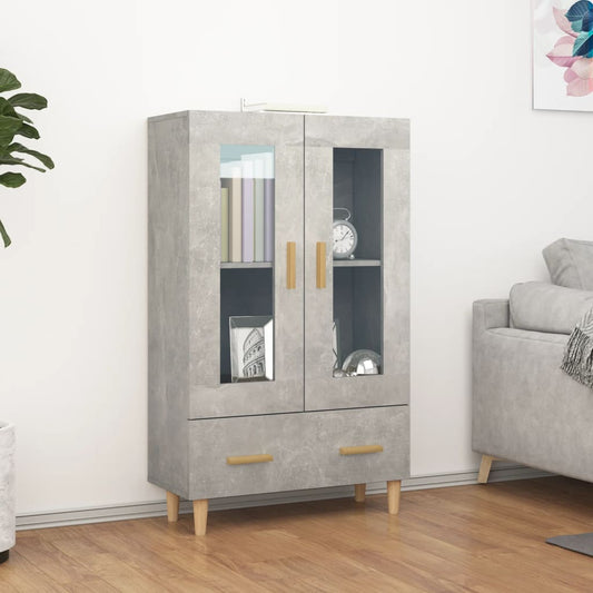 Komoda Betonově Šedá 70 X 31 X 115 Cm Kompozitní Dřevo