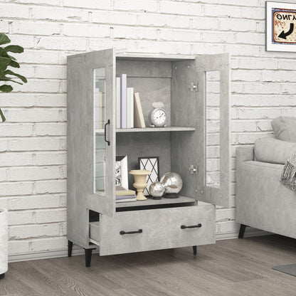 Komoda Betonově Šedá 70 X 31 X 115 Cm Kompozitní Dřevo