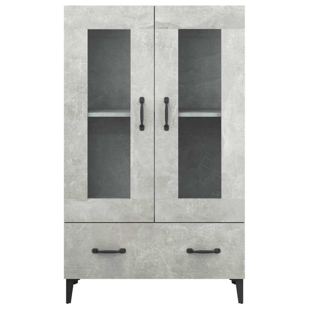 Komoda Betonově Šedá 70 X 31 X 115 Cm Kompozitní Dřevo