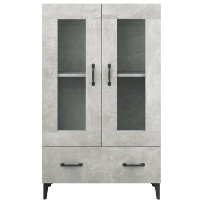 Komoda Betonově Šedá 70 X 31 X 115 Cm Kompozitní Dřevo