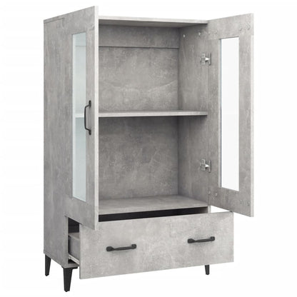 Komoda Betonově Šedá 70 X 31 X 115 Cm Kompozitní Dřevo