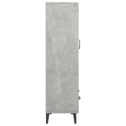 Komoda Betonově Šedá 70 X 31 X 115 Cm Kompozitní Dřevo