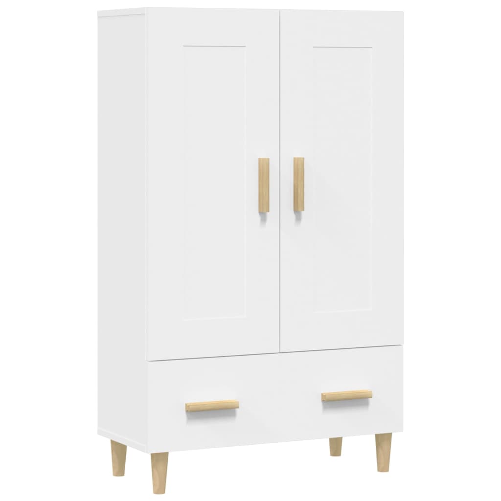 Komoda Bílá 70 X 31 X 115 Cm Kompozitní Dřevo