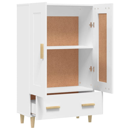 Komoda Bílá 70 X 31 X 115 Cm Kompozitní Dřevo