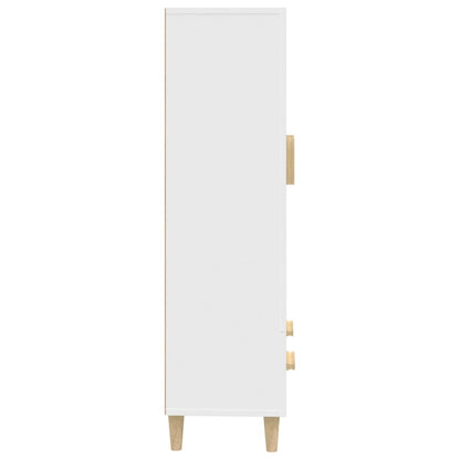 Komoda Bílá 70 X 31 X 115 Cm Kompozitní Dřevo