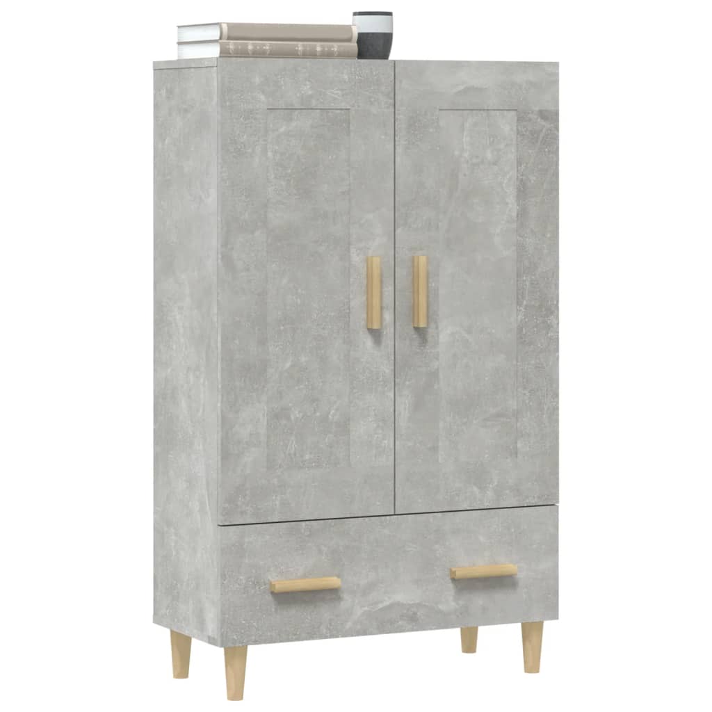 Komoda Betonově Šedá 70 X 31 X 115 Cm Kompozitní Dřevo