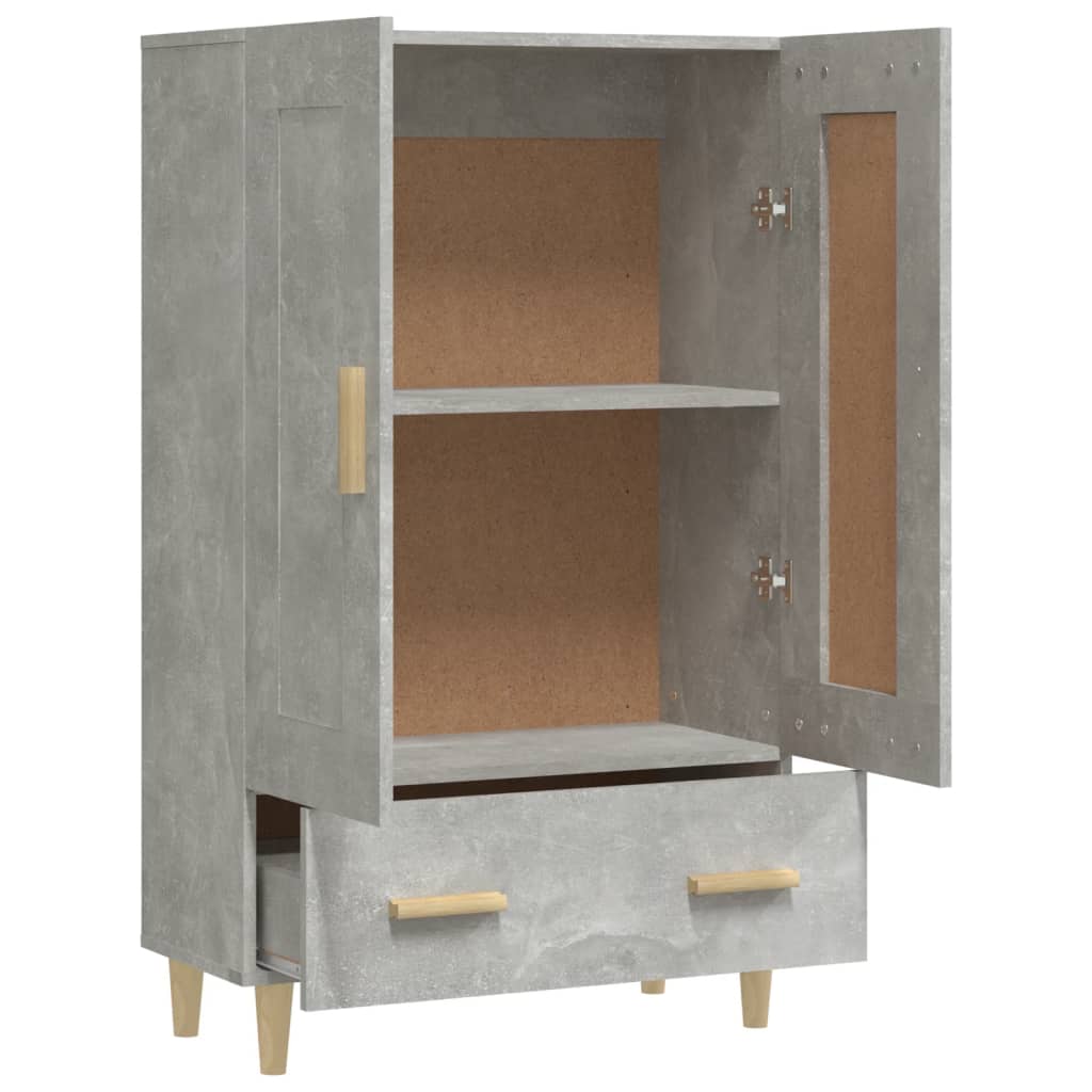 Komoda Betonově Šedá 70 X 31 X 115 Cm Kompozitní Dřevo