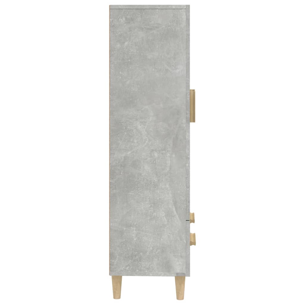 Komoda Betonově Šedá 70 X 31 X 115 Cm Kompozitní Dřevo