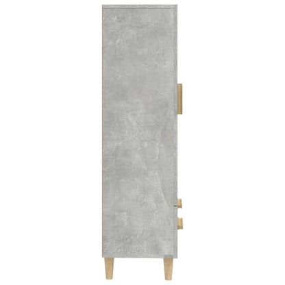 Komoda Betonově Šedá 70 X 31 X 115 Cm Kompozitní Dřevo