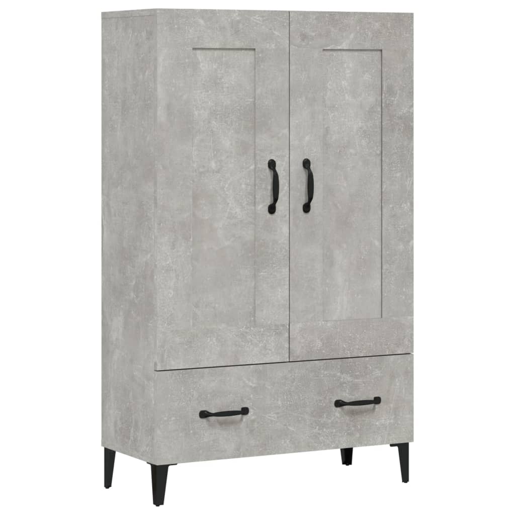 Komoda Betonově Šedá 70 X 31 X 115 Cm Kompozitní Dřevo