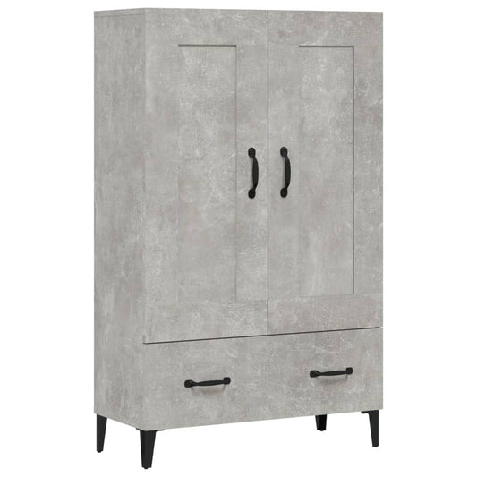 Komoda Betonově Šedá 70 X 31 X 115 Cm Kompozitní Dřevo