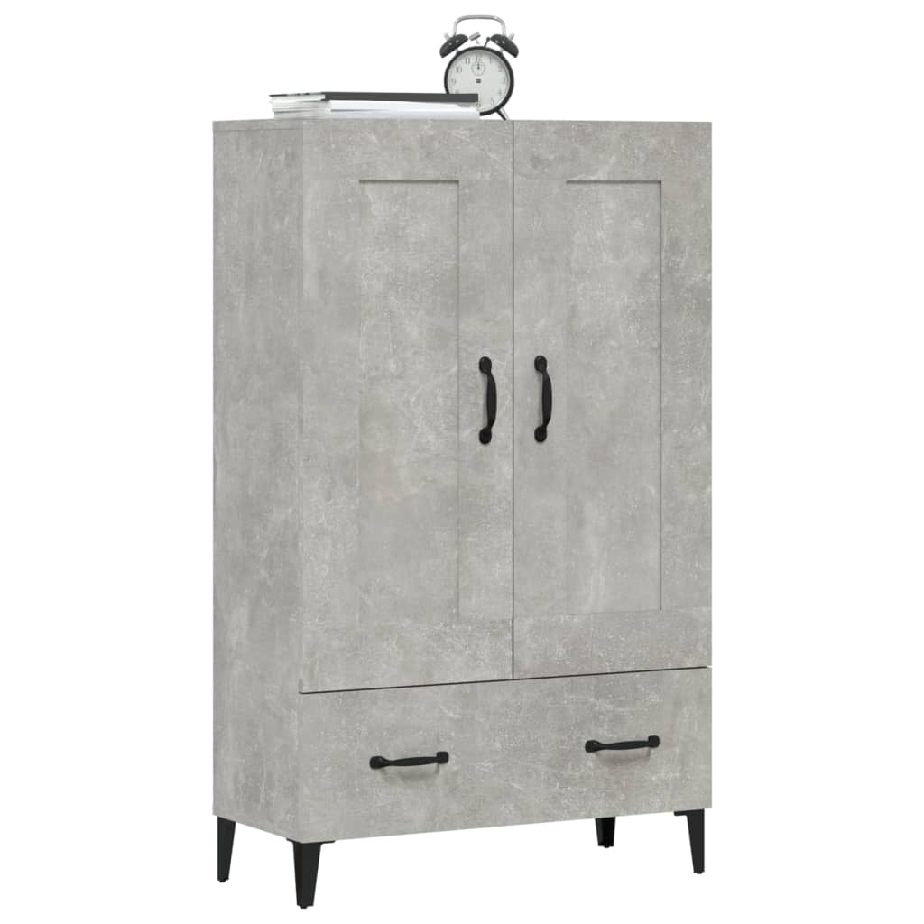 Komoda Betonově Šedá 70 X 31 X 115 Cm Kompozitní Dřevo