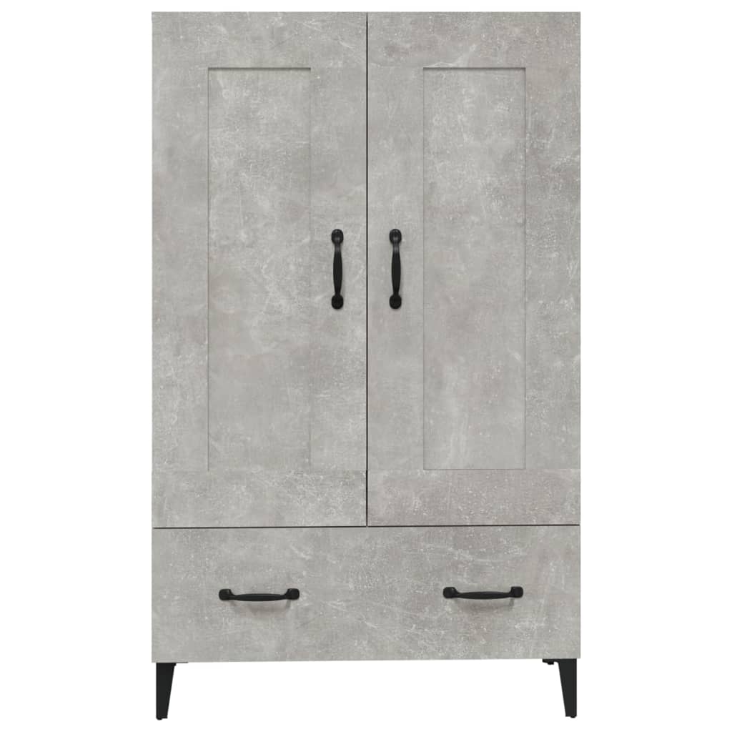 Komoda Betonově Šedá 70 X 31 X 115 Cm Kompozitní Dřevo