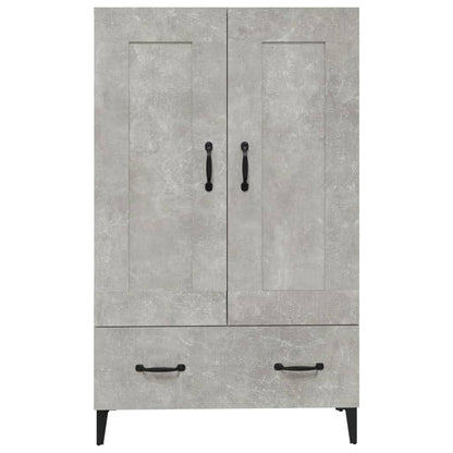 Komoda Betonově Šedá 70 X 31 X 115 Cm Kompozitní Dřevo