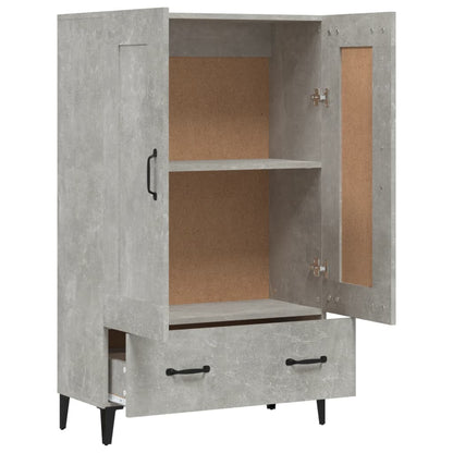 Komoda Betonově Šedá 70 X 31 X 115 Cm Kompozitní Dřevo